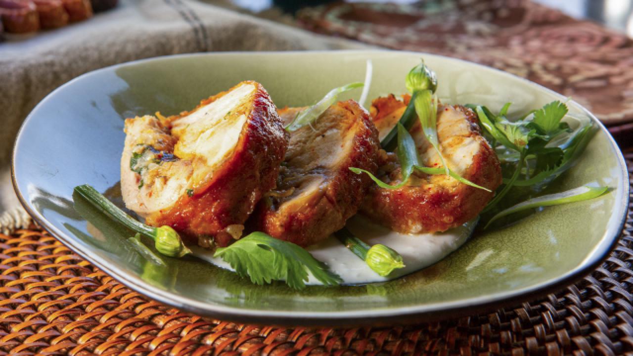 Korean-Style Chicken Roulade