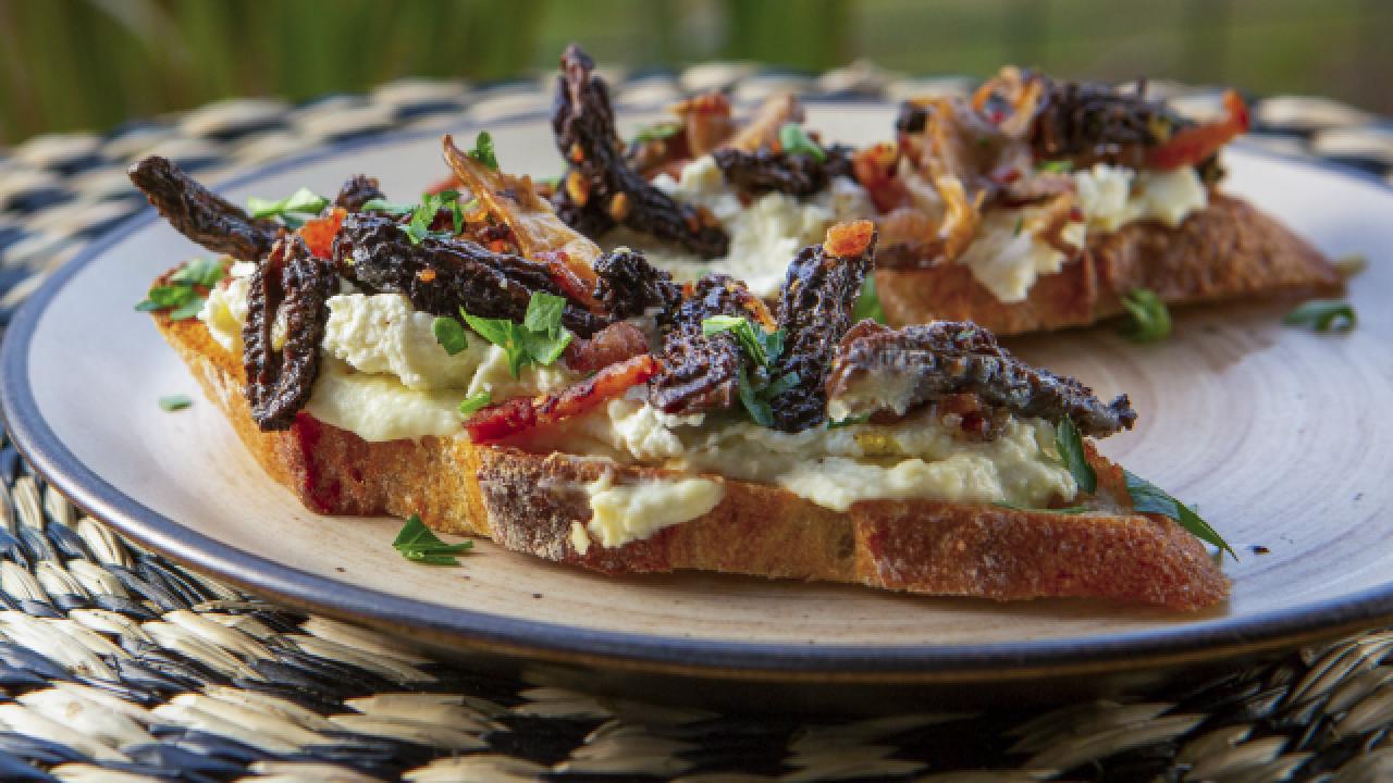 Morel Mushroom Toasts
