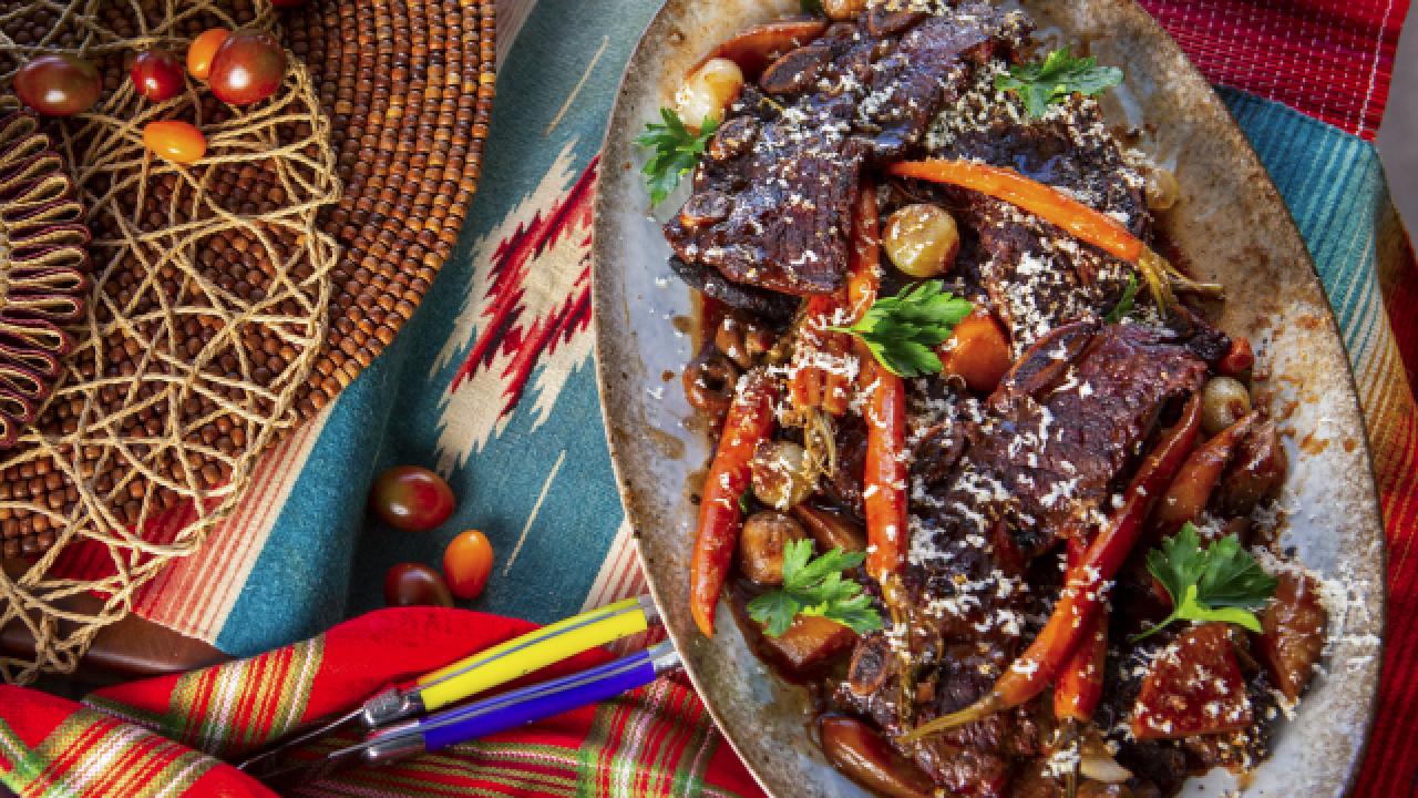 Horseradish and Red Wine Braised Short Ribs