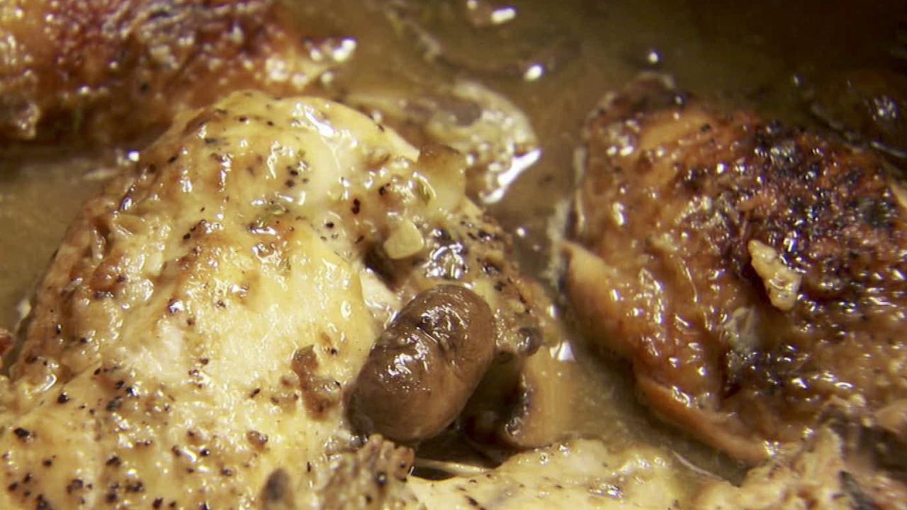 Ina's Chicken with Wild Mushrooms