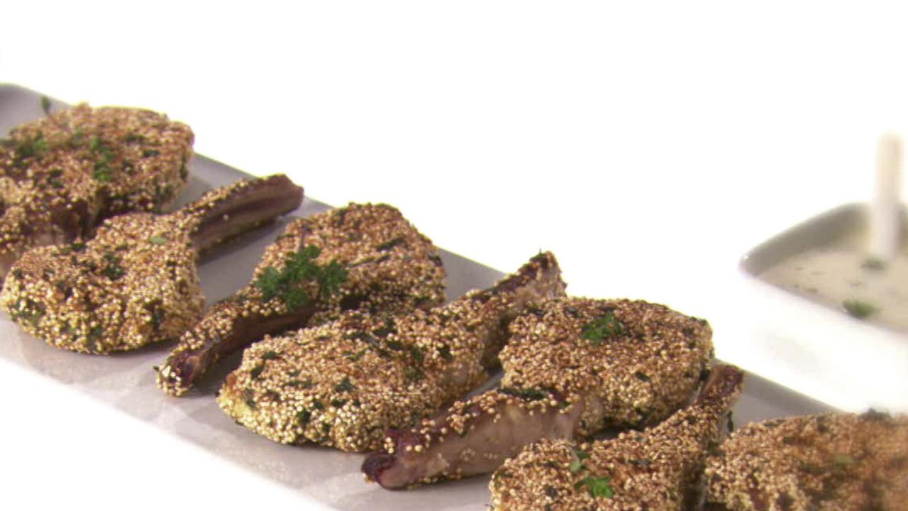 Giada's Quinoa-Herb Lamb Chops