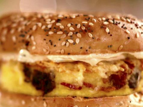 Kitchen Sink Frittata Bagel Sandwich