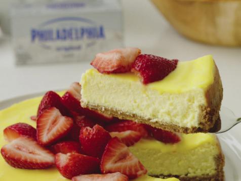 Cheesecake with Meyer Lemon-Ginger Curd