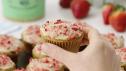 Strawberry Matcha Muffins