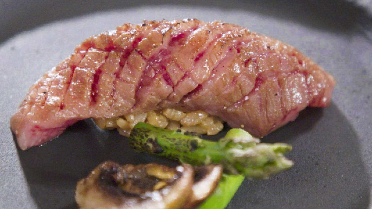 Wagyu Nigiri at Hikari Sushi & Omakase