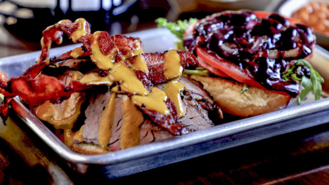 The Mamba Burger at Legends Smokehouse