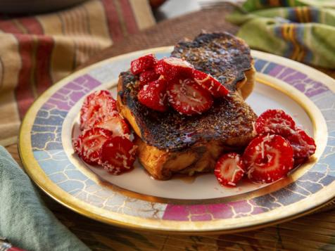 Strawberry Coconut Crème Brûlée French Toast