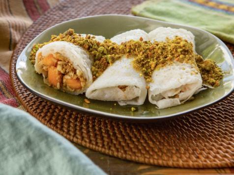 Rice and Coconut Crêpes with Mango Cardamom Stuffing