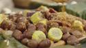 Viet-Cajun Shrimp Boil Wrapped in Banana Leaves