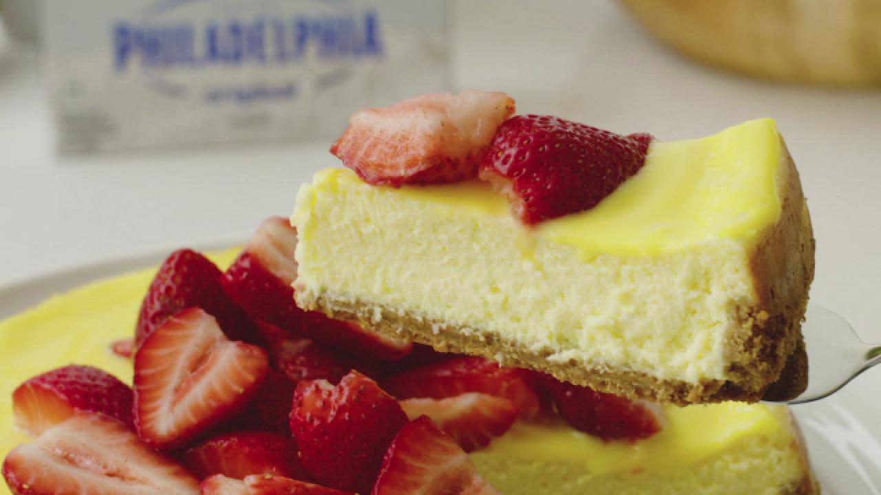 Cheesecake with Meyer Lemon-Ginger Curd