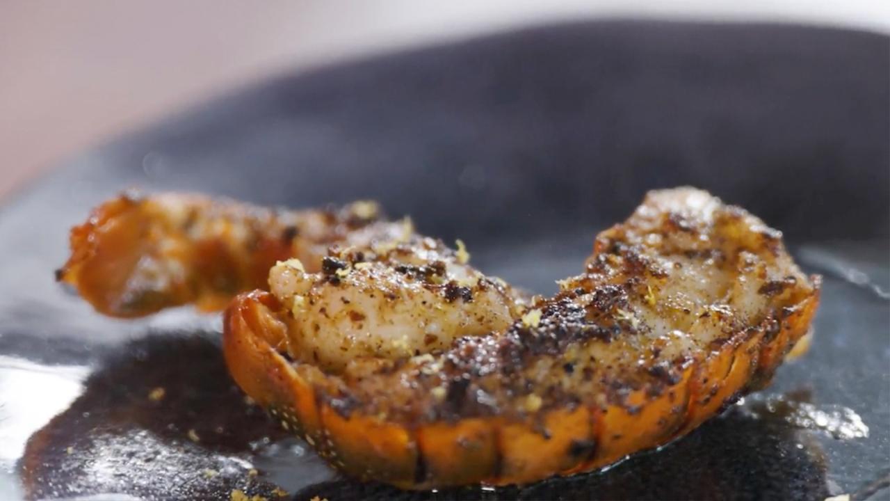 Pan-Seared Jerk Lobster Tail
