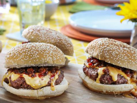 Steak Burgers with Hot Pepper Jam and Beer Cheese