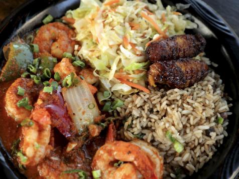 Rundown Shrimp at The Jerk Shack