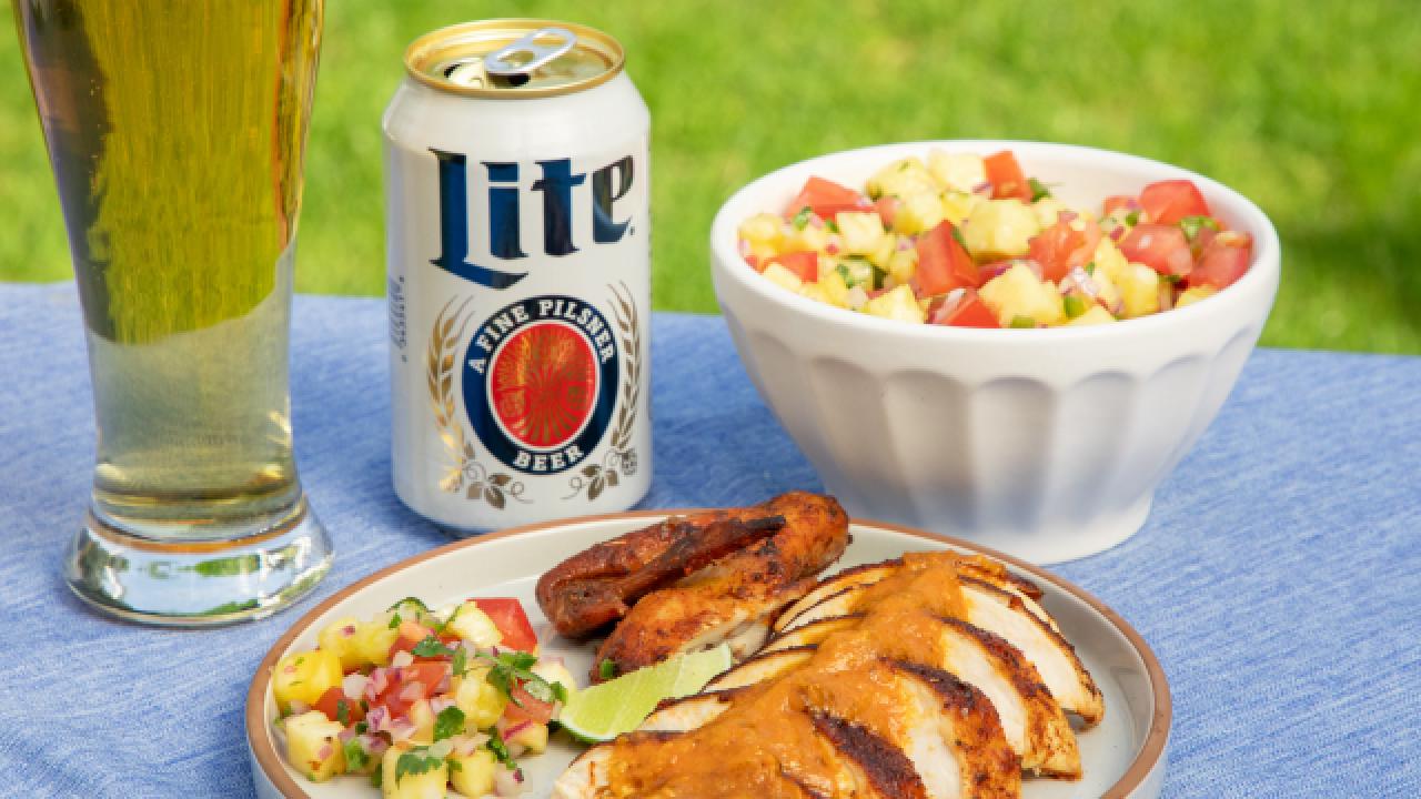 Pineapple Beer Can Chicken