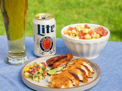 Pineapple Beer Can Chicken