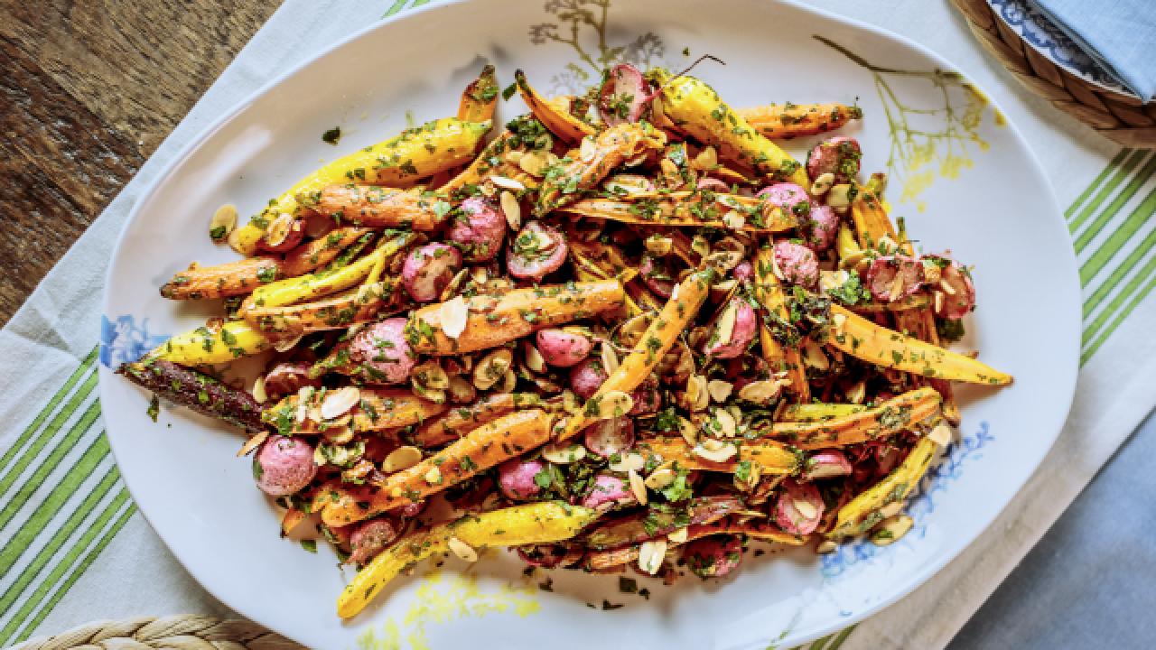Roasted Carrots and Radishes