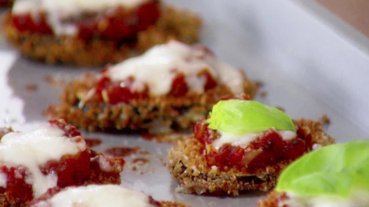 Mini Eggplant Parmesan Crisps