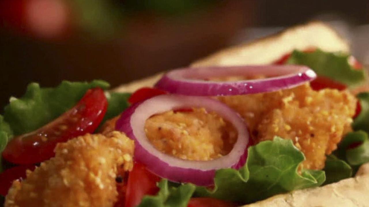 Spicy Shrimp Po' Boy On a Bun