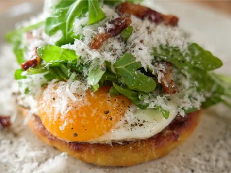 Guanciale, Pecorino Romano and Fried Egg Flatbread