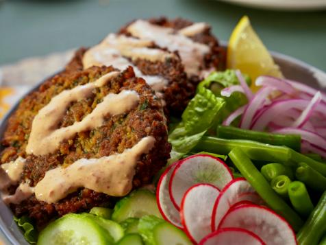Squash Falafel with Chipotle Ranch