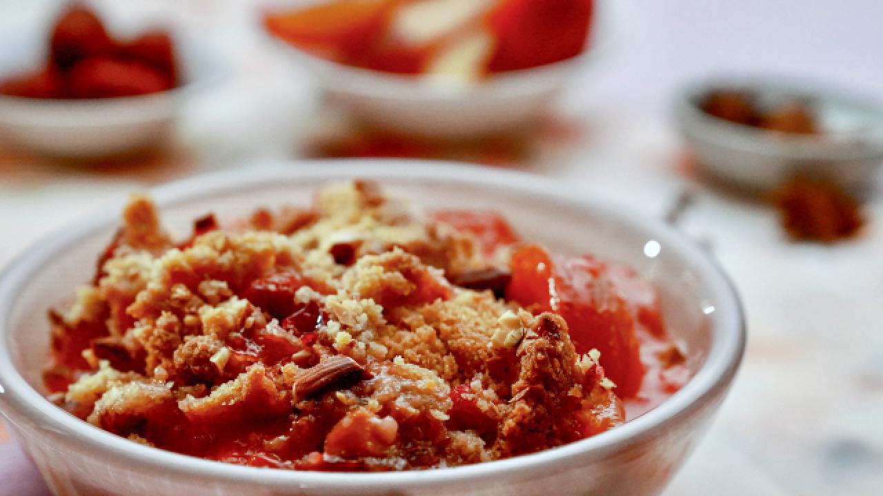 Pickled Plum Crumble