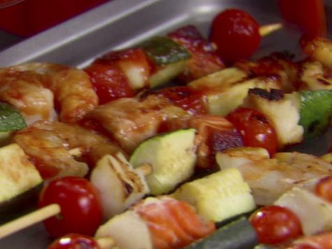 Saucy BBQ Seafood Skewers