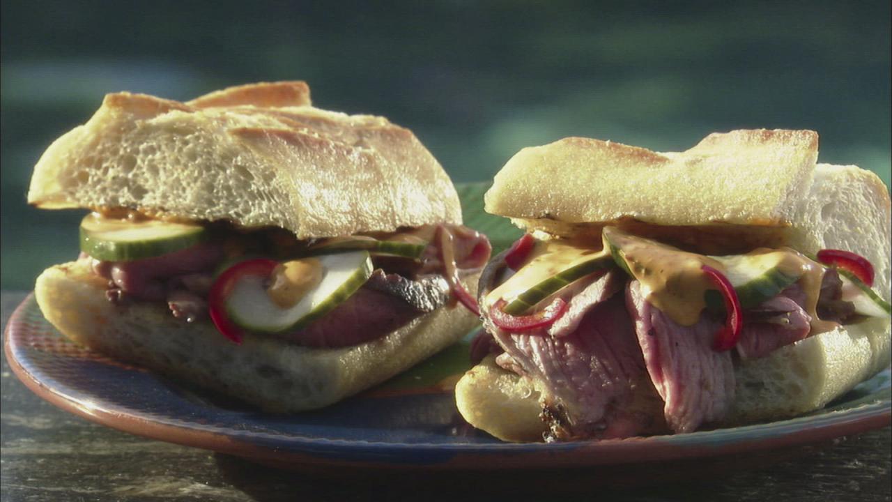Guy's Grilled Lamb Sandwiches