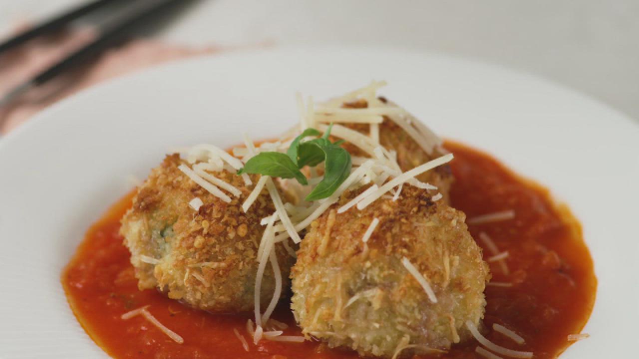 Parmesan-Crusted Meatballs