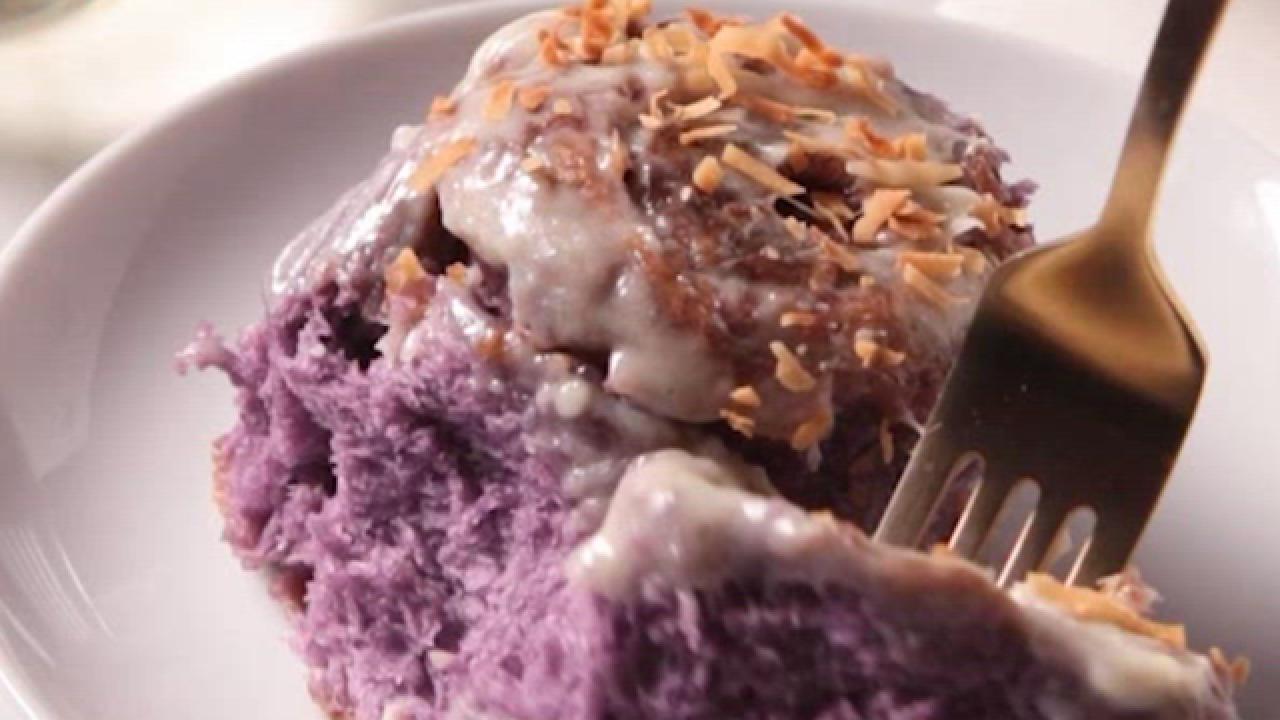 Ube Coconut Sticky Buns