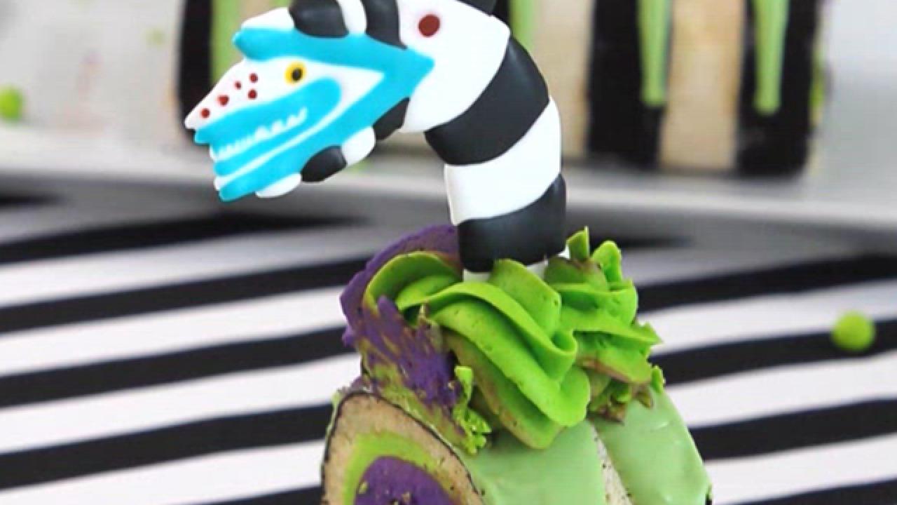 Beetlejuice Cake Roll
