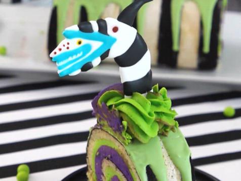 Beetlejuice Cake Roll