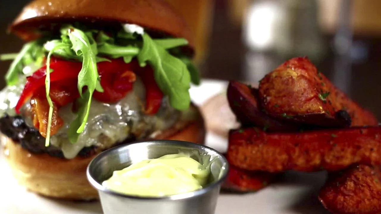 Lamb Burger at The Golden State