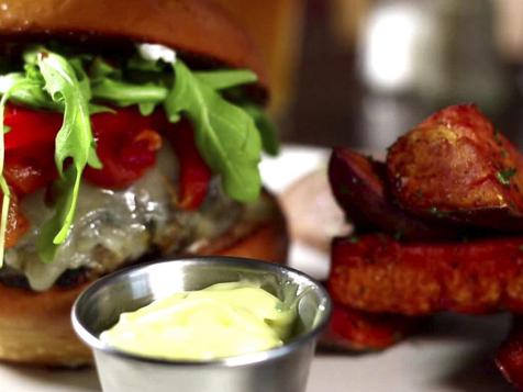 Lamb Burger at The Golden State