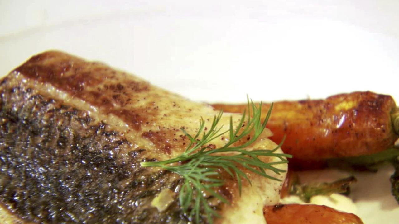 Roasted Striped Sea Bass