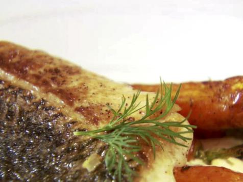 Roasted Striped Sea Bass