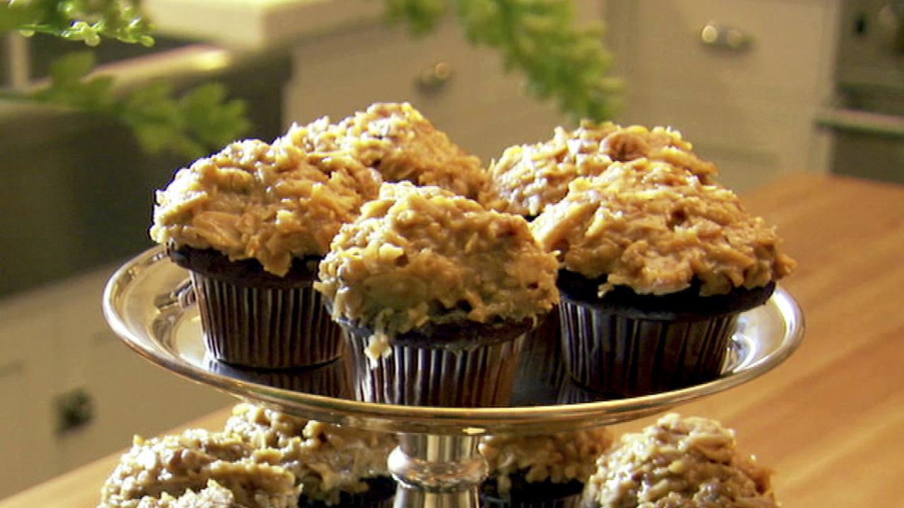 German Chocolate Cupcakes