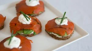 Smoked Salmon Party Sandwiches