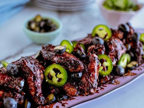 Sticky Blueberry Wings