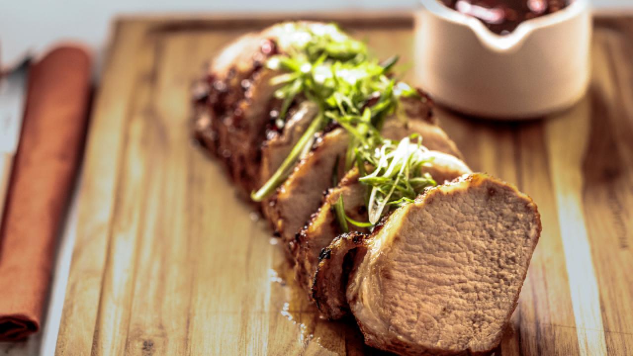 Spicy Blackberry Pork Loin