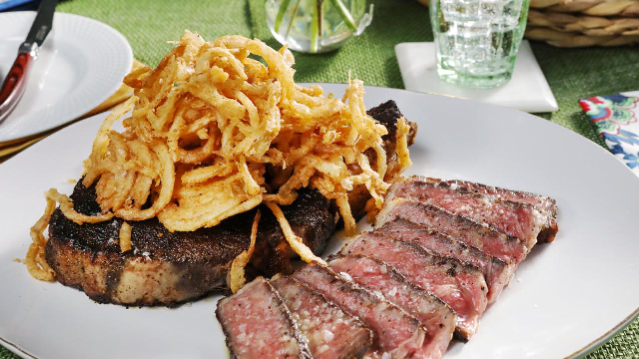 Spice-Rubbed Rib Eye Steaks