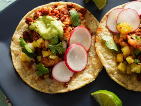 Chorizo and Shrimp Tacos
