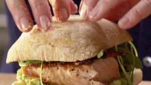 Salmon and Guacamole Sandwiches