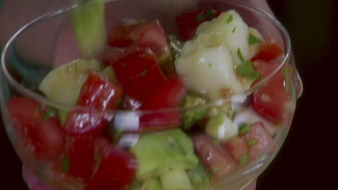 Fresh Halibut Ceviche Salad