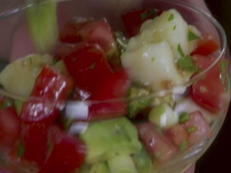 Fresh Halibut Ceviche Salad