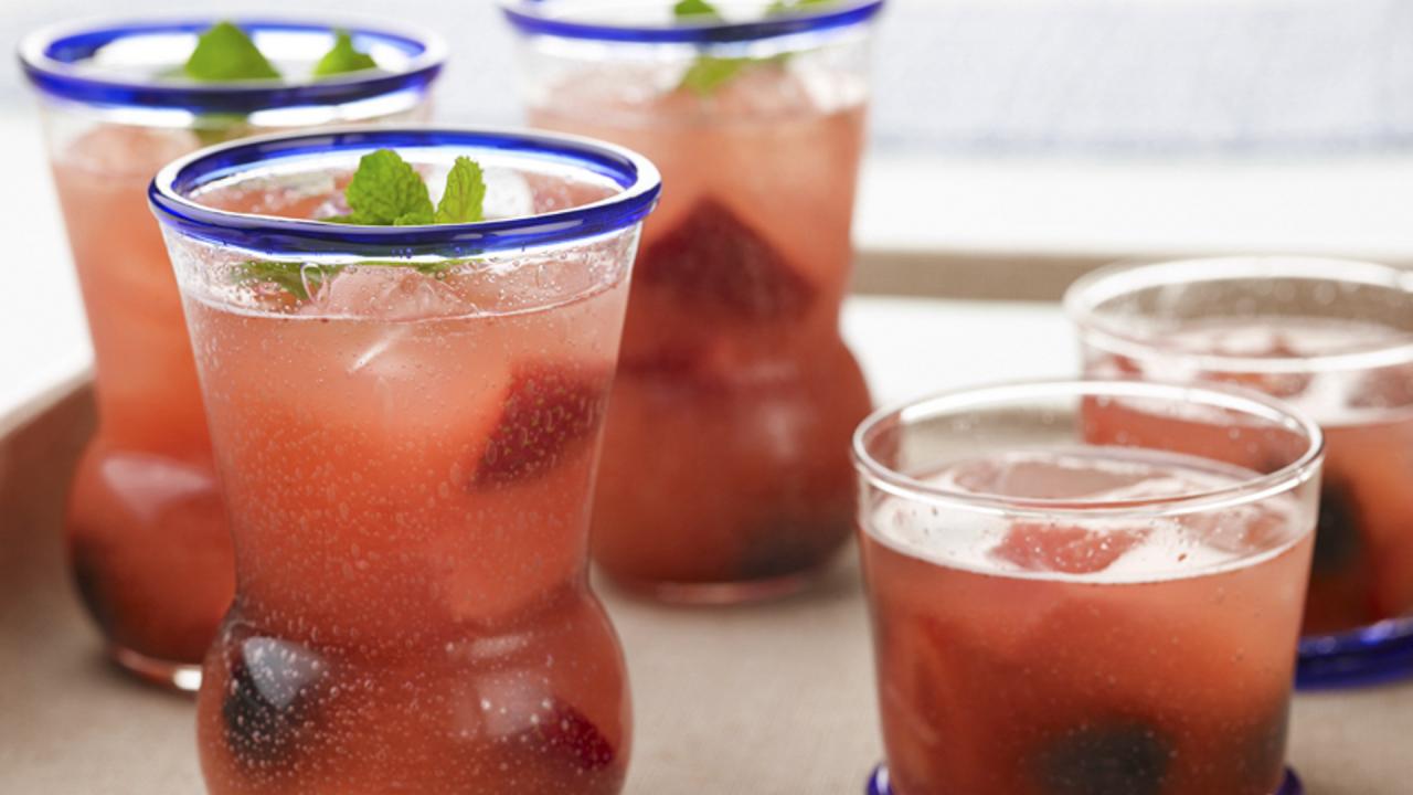Berry, Melon and Mint Iced Tea