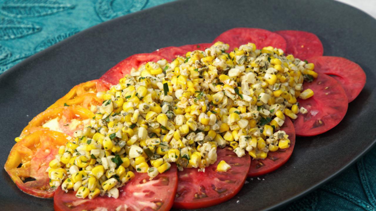 Chile-Lime Creamed Corn with Garden Tomatoes