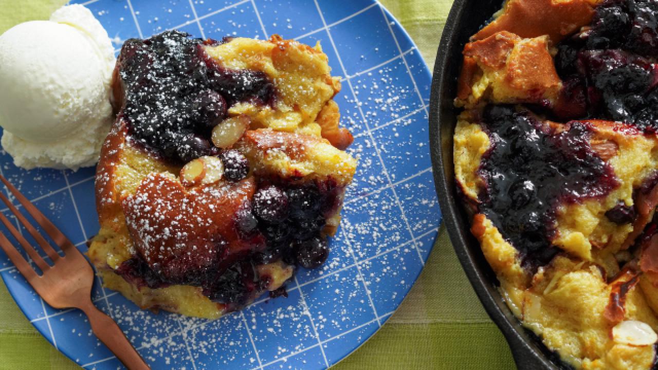 Sunny's Blueberry Campfire Bread Pudding