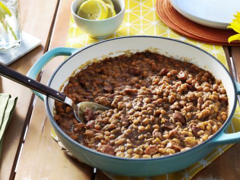 Spicy Sausage Baked Beans