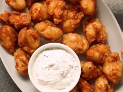 Champagne-Battered Fried Chicken Bites