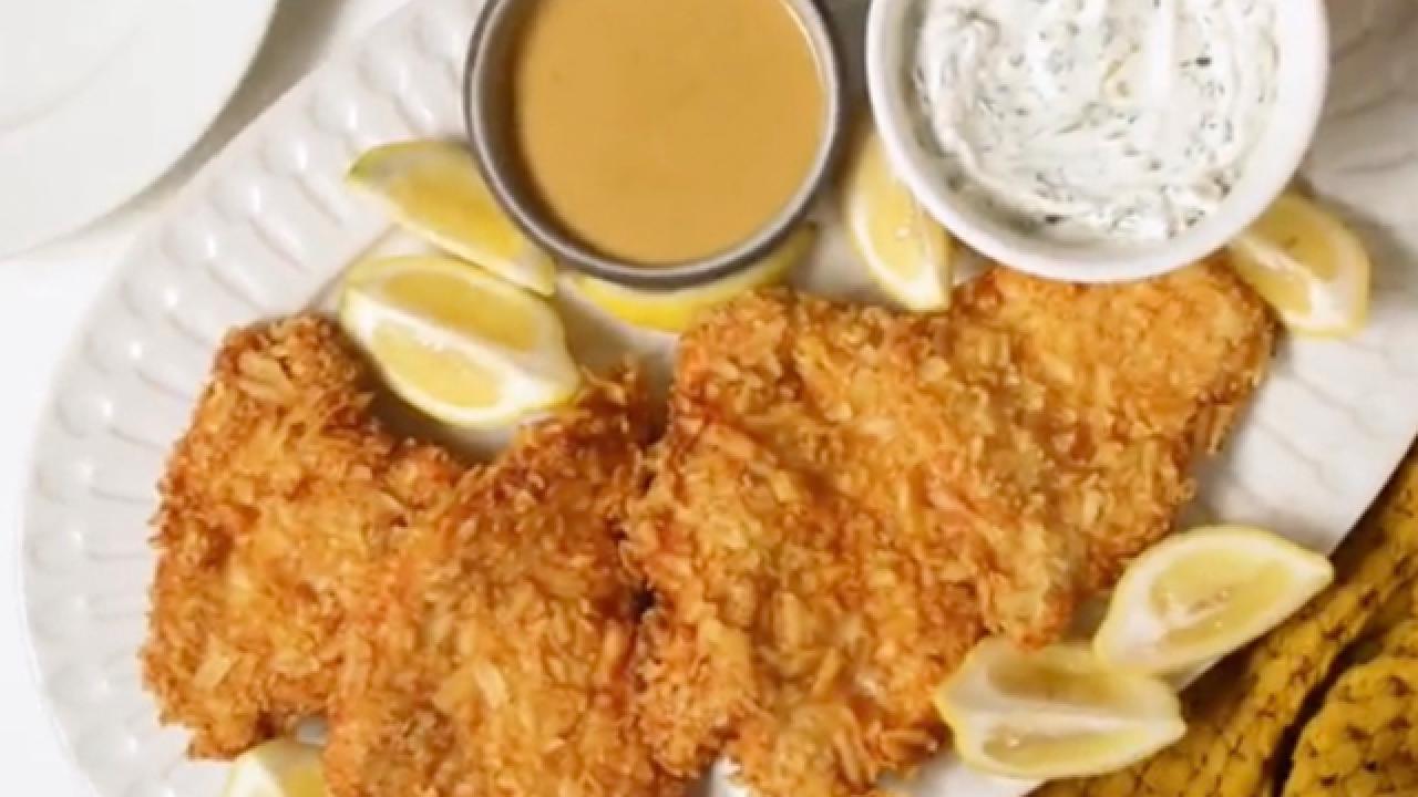 Potato Chip-Crusted Chicken Schnitzel